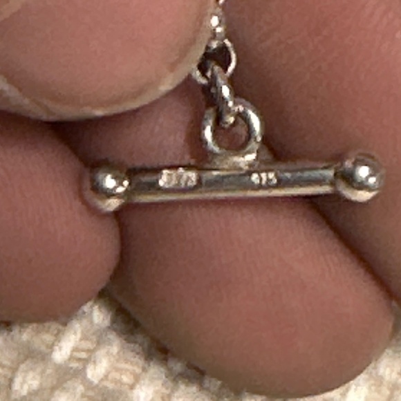 HSN bracelet amber extraordinaire 925 mixed cut black gold flakes toggle - Picture 5 of 6